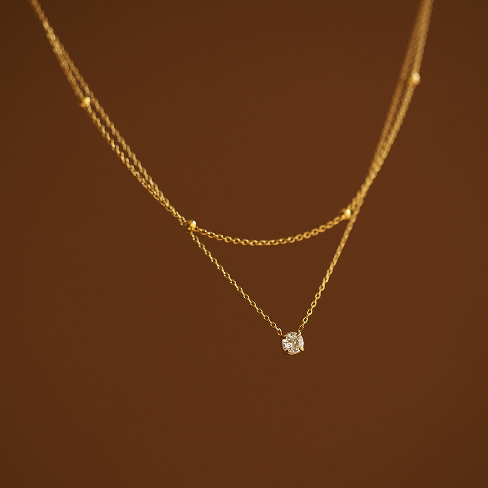 Colar em Camadas — Pendente Sofisticado em Ouro