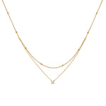 Duet Luxe — Dupla Camada com Pendente Dourado
