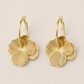 Flora Dangle — Brincos Pendentes com Flor 3D