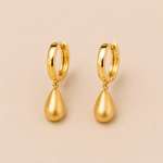 Water Drop Gold — Brincos Gota em Ouro Real 18k