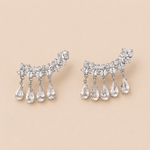 Crystal Drop — Brincos Gota com Zircónias e Borla