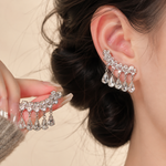Crystal Drop — Brincos Gota com Zircónias e Borla