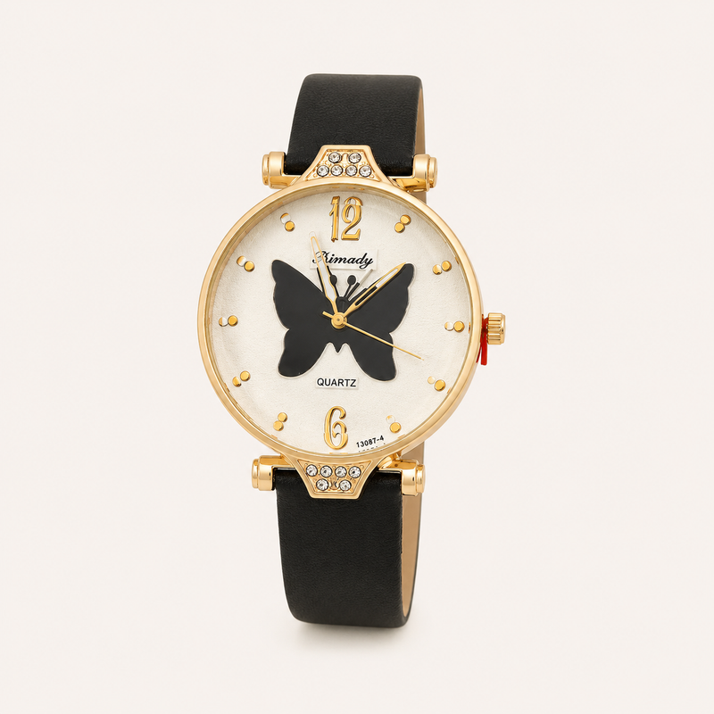 Butterfly Hours — Relógio Casual com Borboleta
