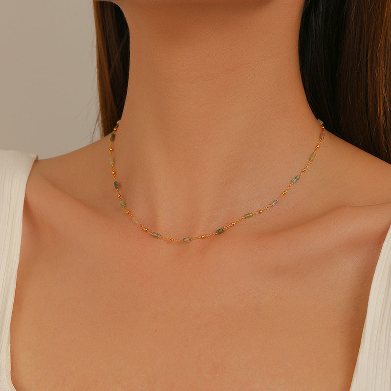 Colar de Pedra Natural — Exclusividade Mineral